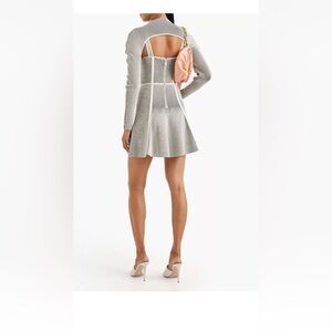 Dion Lee Stirrup Corset Ribbed-knit Mini Dress Size m